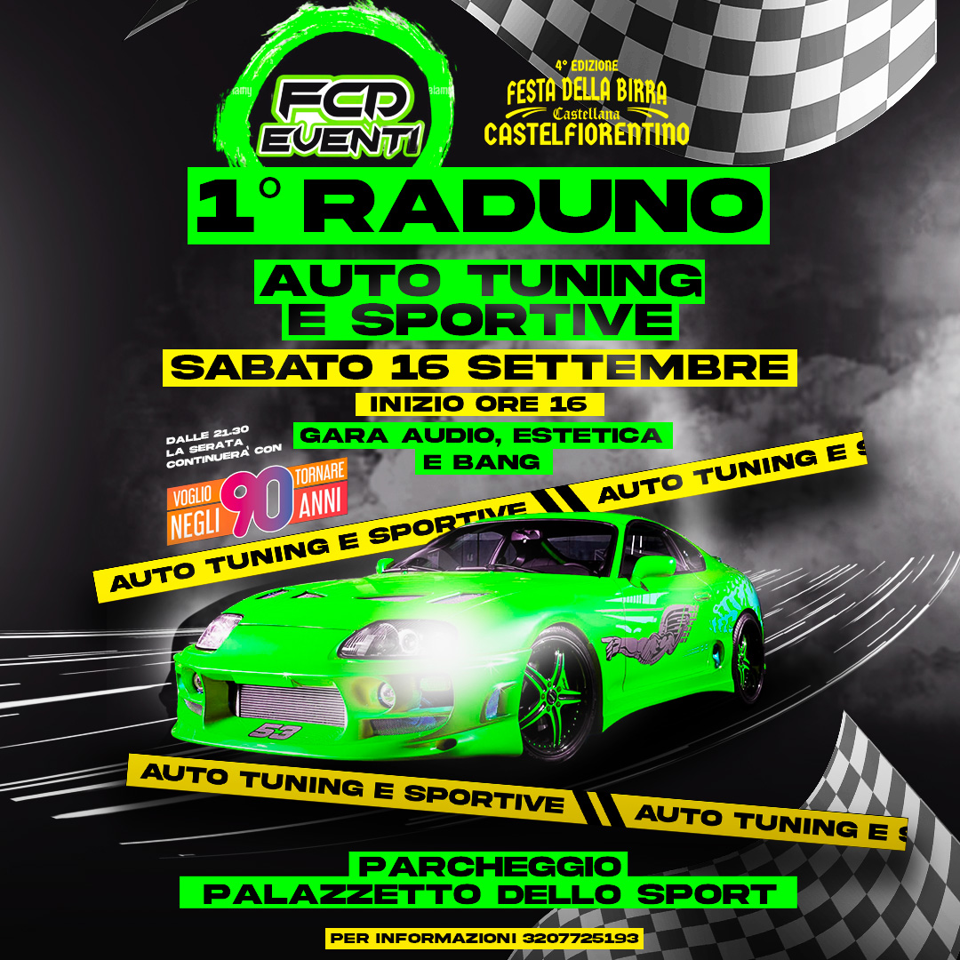 Raduno auto tuning e sportive