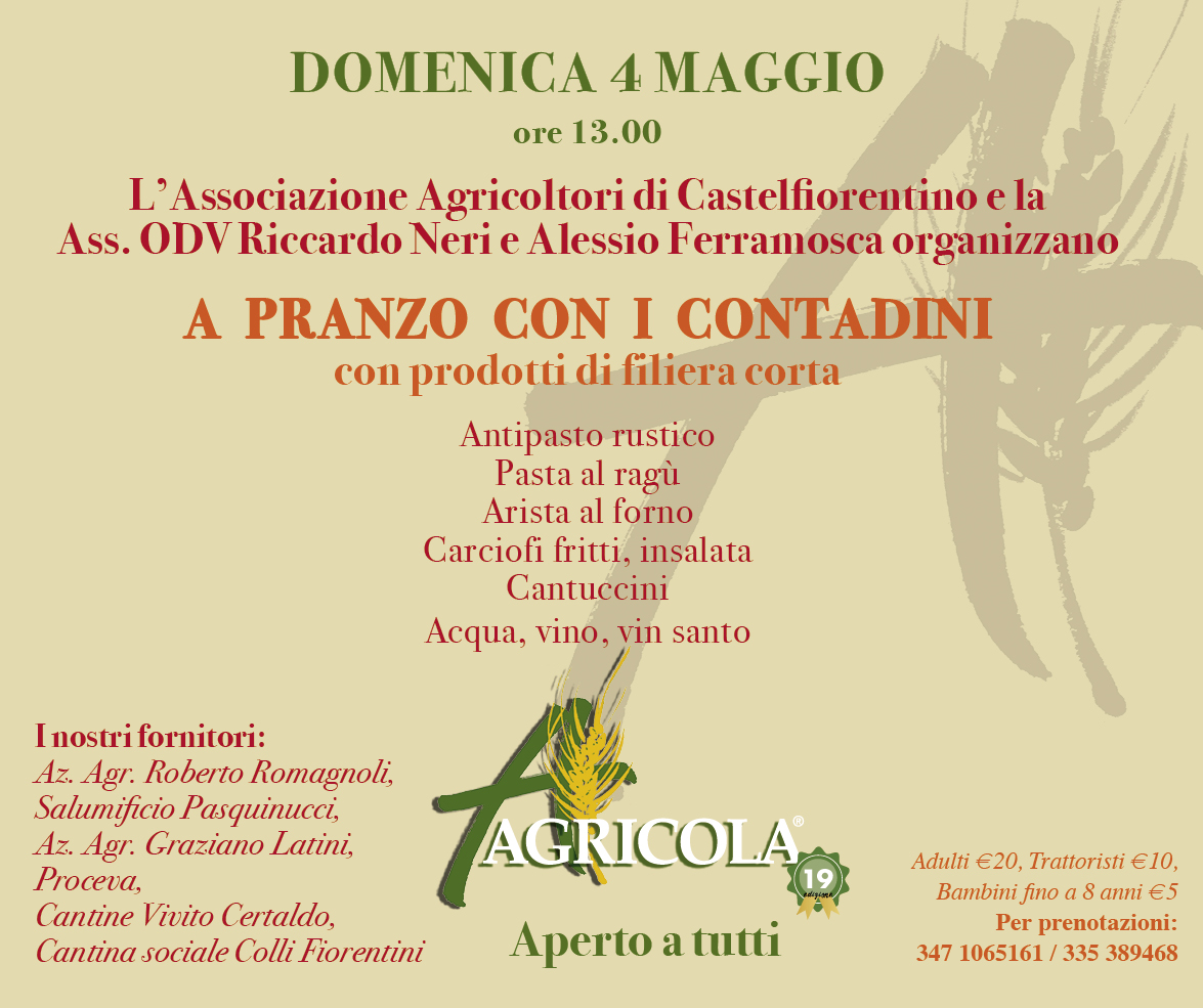 Informazioni "A pranzo con i contadini"