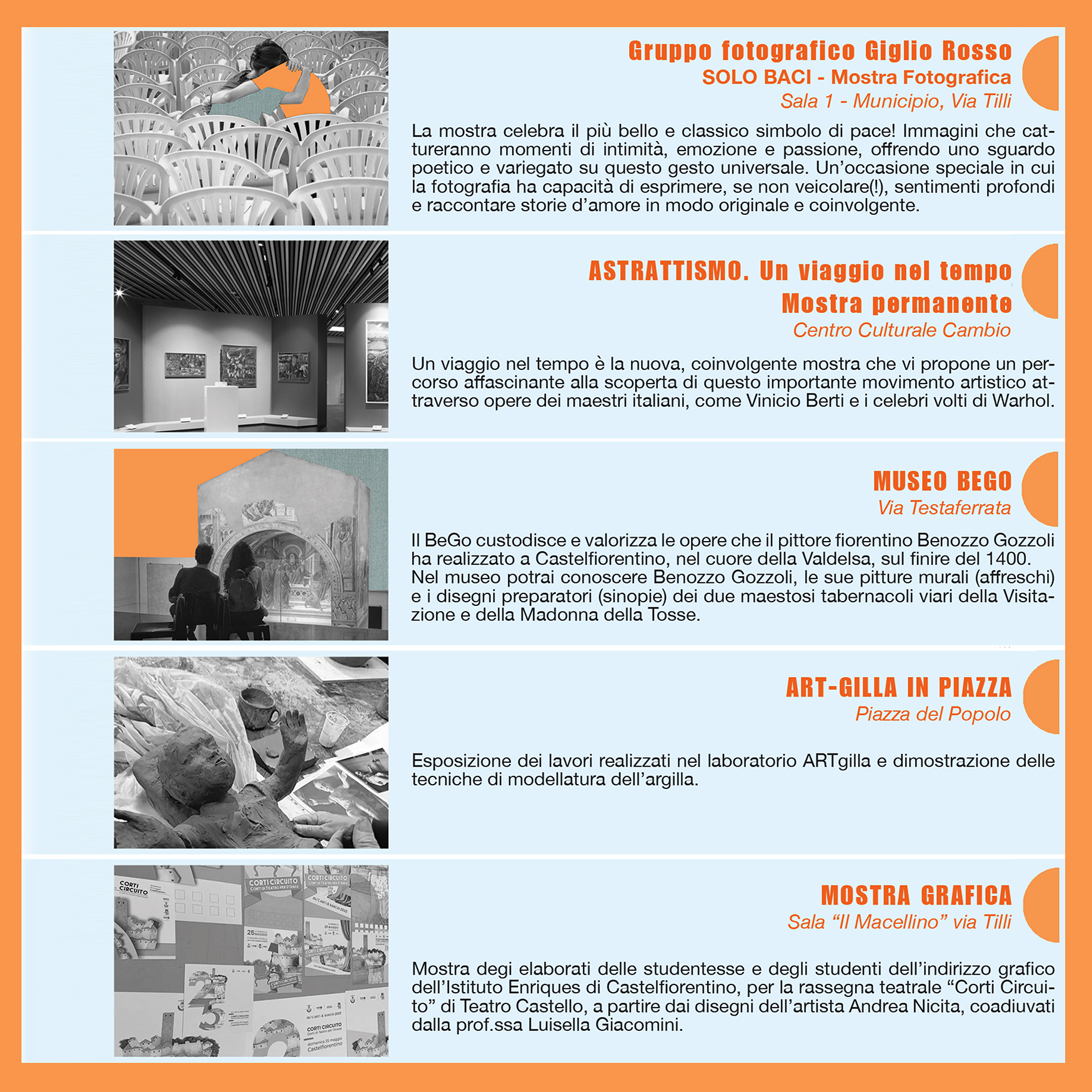 Programma mostre ed eventi collaterali