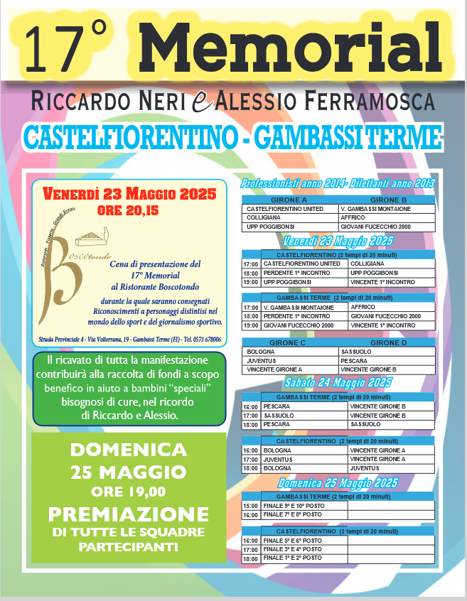 La locandina dell'iniziativa