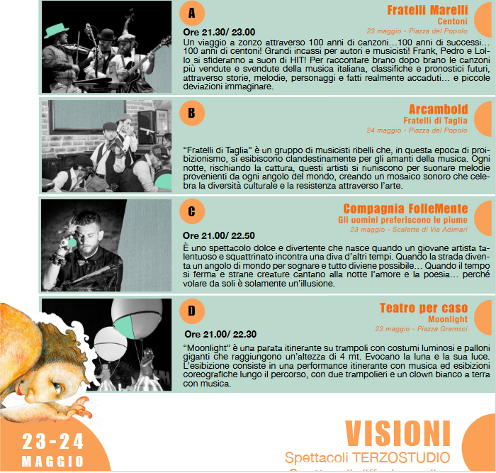 Programma spettacoli 1