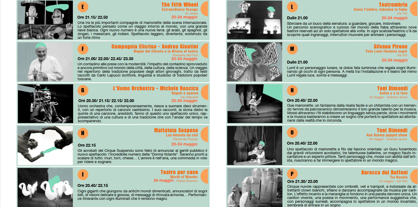 Programma spettacoli 2