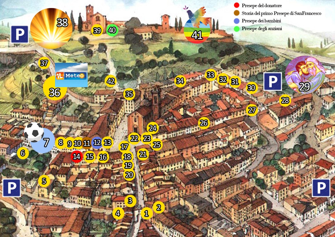 La mappa dei presepi