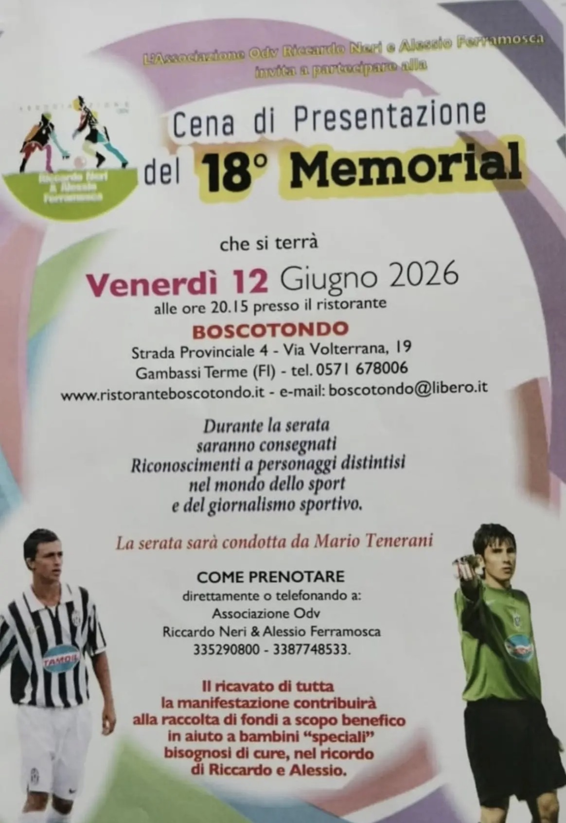 La locandina dell'iniziativa