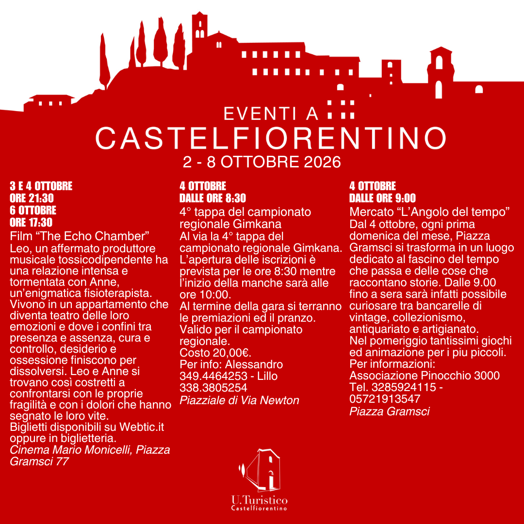 Newsletter Eventi a Castelfiorentino 2 - 8 ottobre 2026 - Pag. 2