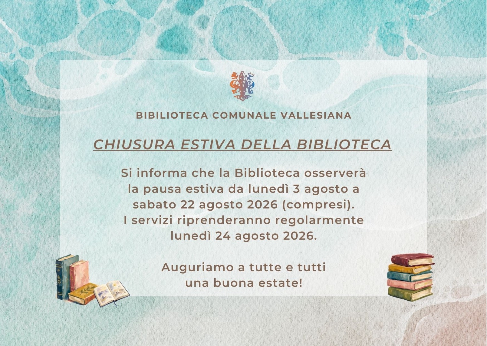 LOcandina chiusura estiva biblioteca