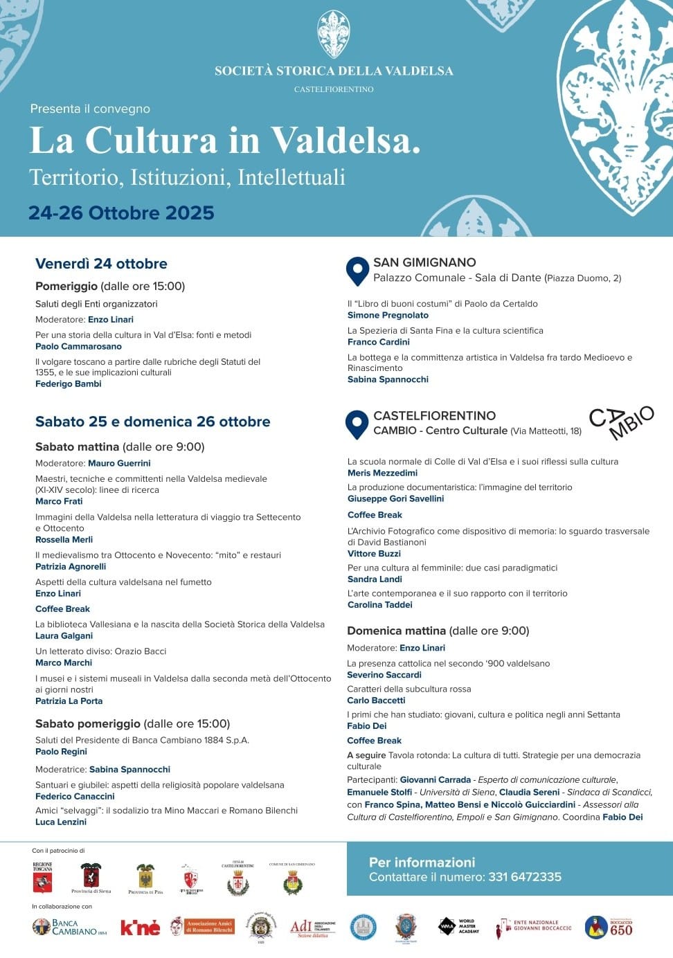 La locandina dell'iniziativa