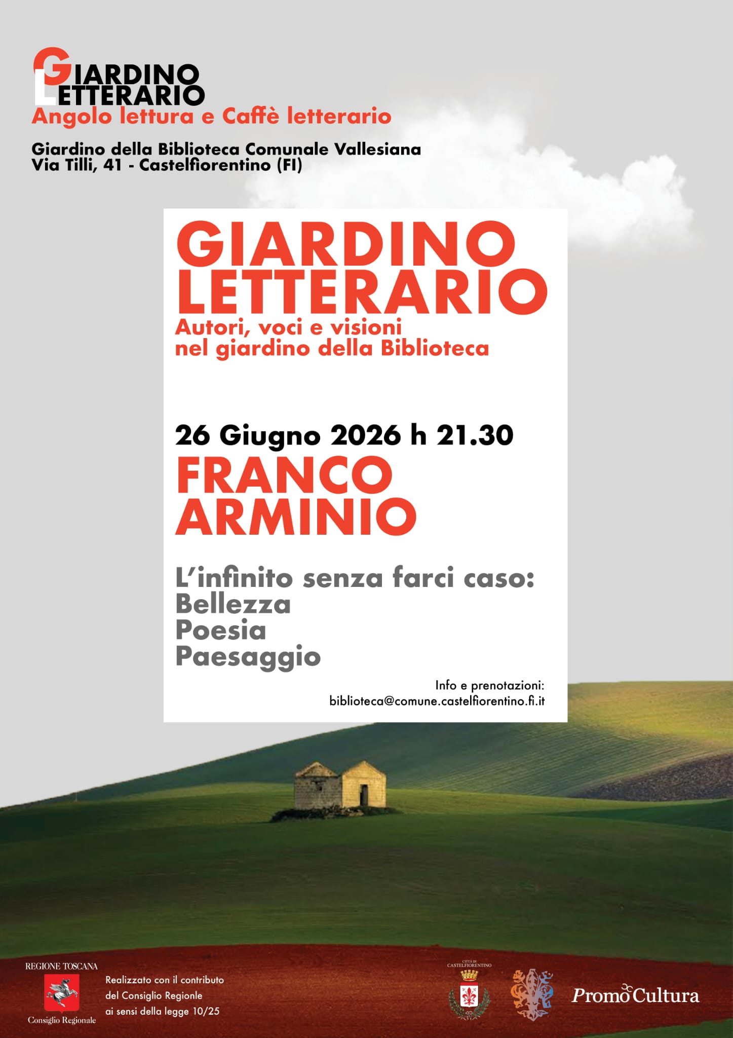 La locandina dell'iniziativa