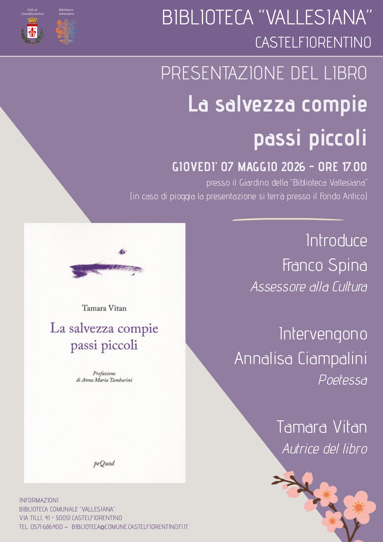 La locandina dell'iniziativa