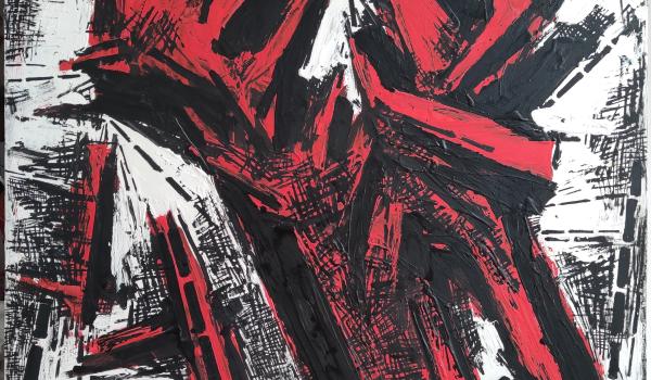Una delle opere in mostra Una delle opere in mostra