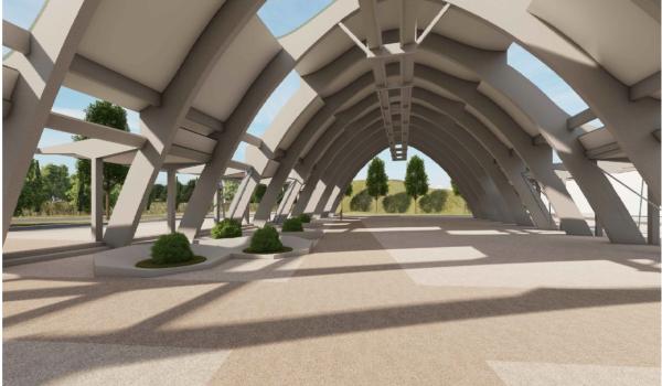 Render progetto di riqualificazione dell’ex Montecatini