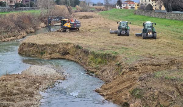 Lavori sul fiume Elsa - Ponte via Benozzo Gozzoli