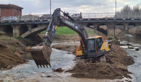 Lavori sul fiume Elsa - Ponte via Benozzo Gozzoli
