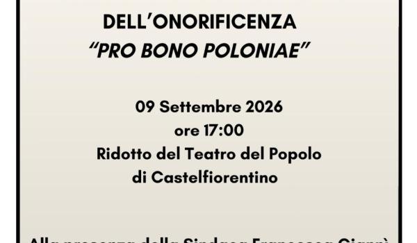 La locandina dell'iniziativa