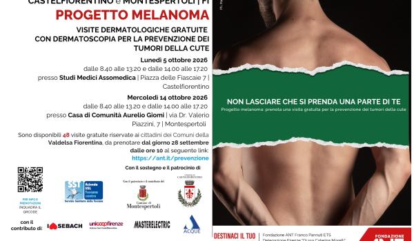 Volantino informativo prevenzione melanoma