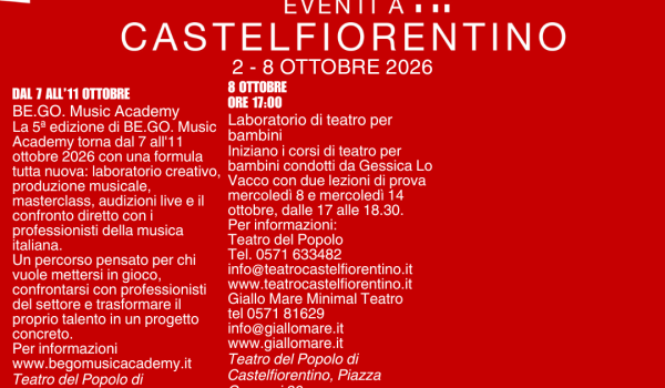 Newsletter Eventi a Castelfiorentino 2 - 8 ottobre 2026 - Pag. 4